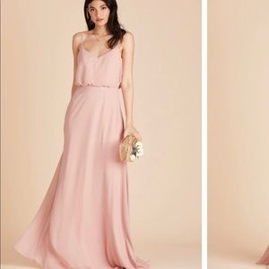 Birdy Grey floor length bridesmaid dress